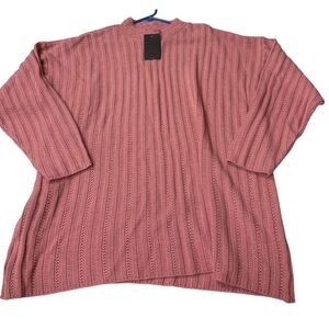 Vintage Salmon Colored Knit Sweater